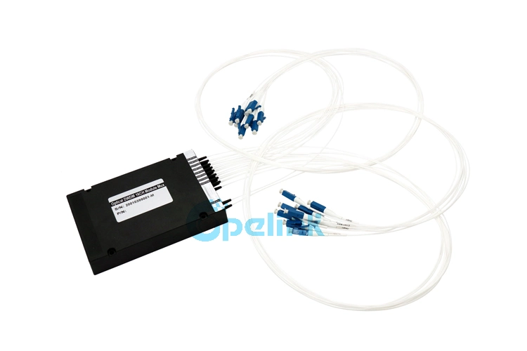 16+1CH 100g DWDM Mux / Demux Module, 0.9mm LC/PC ABS Box Optical DWDM Module with Exp Port