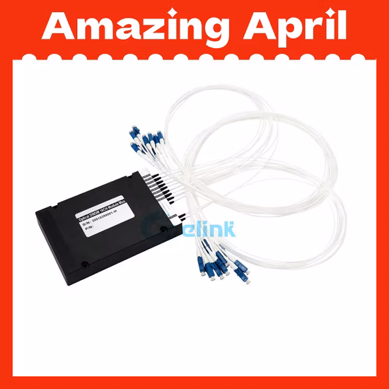 16+1CH 100g DWDM Mux/Demux модуль, 0,9 мм LC/PC ABS Box Оптический модуль DWDM с портом Exp